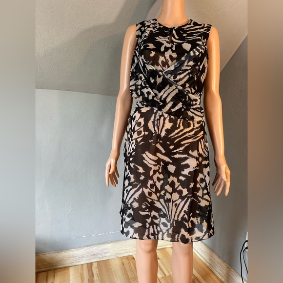 Gottex Miss Butterfly High Neck Sleeveless Sheer Beach Dress Cover-Up Medium NWT - Picture 6 of 8